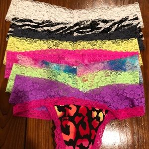 Set of 9 xsmall victoria secret panties